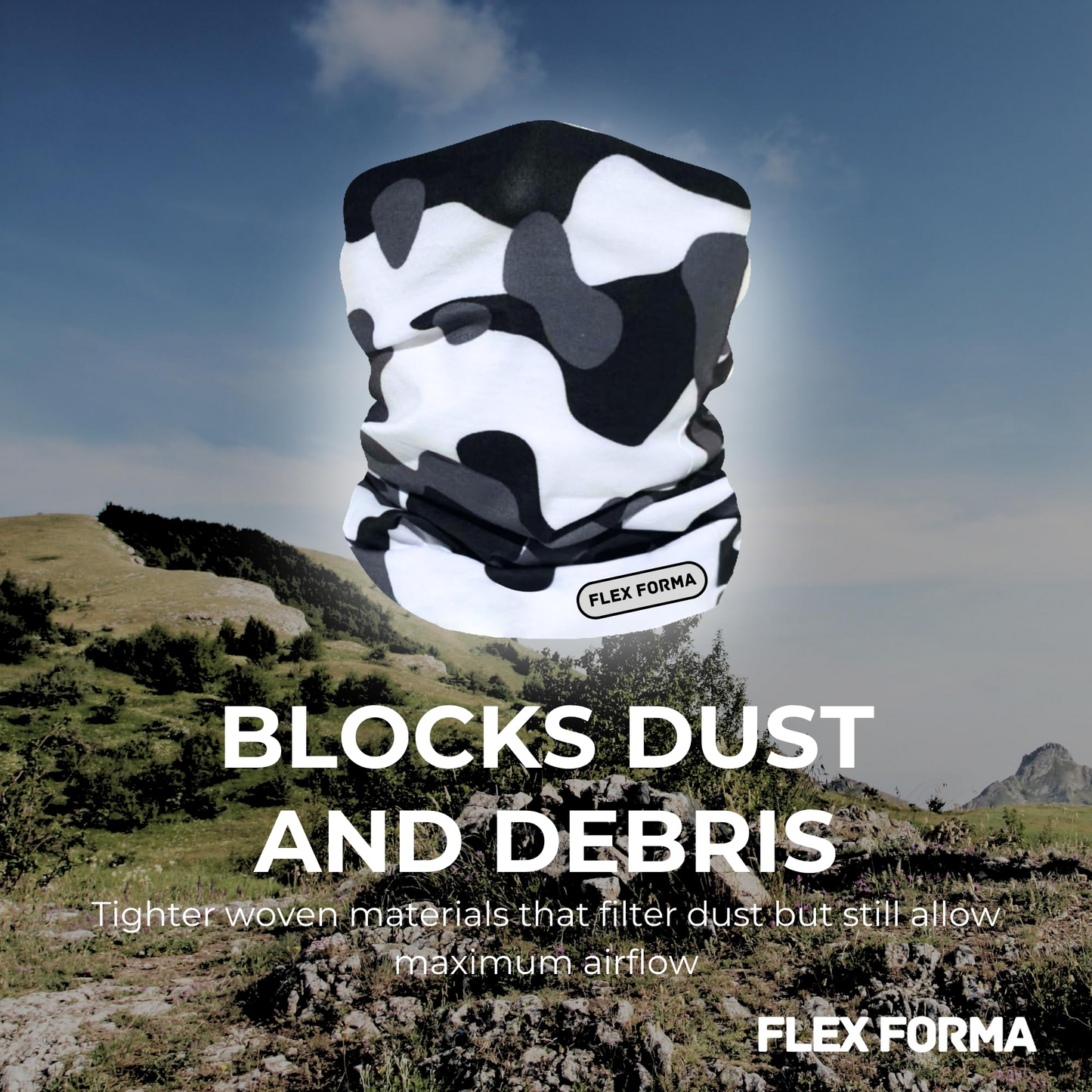 Camo Cooling Neck Gaiter (Light Gray)