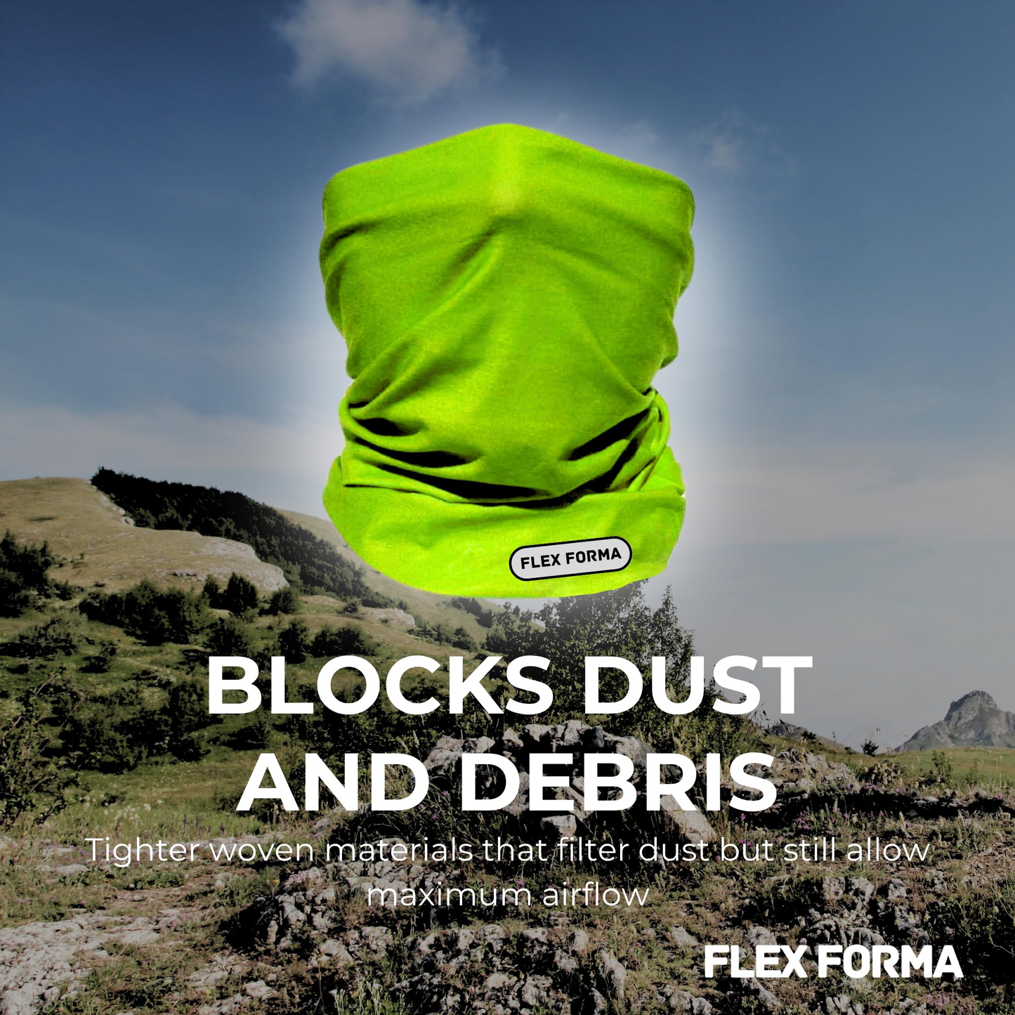Vibrant Cooling Neck Gaiter (Light Green)
