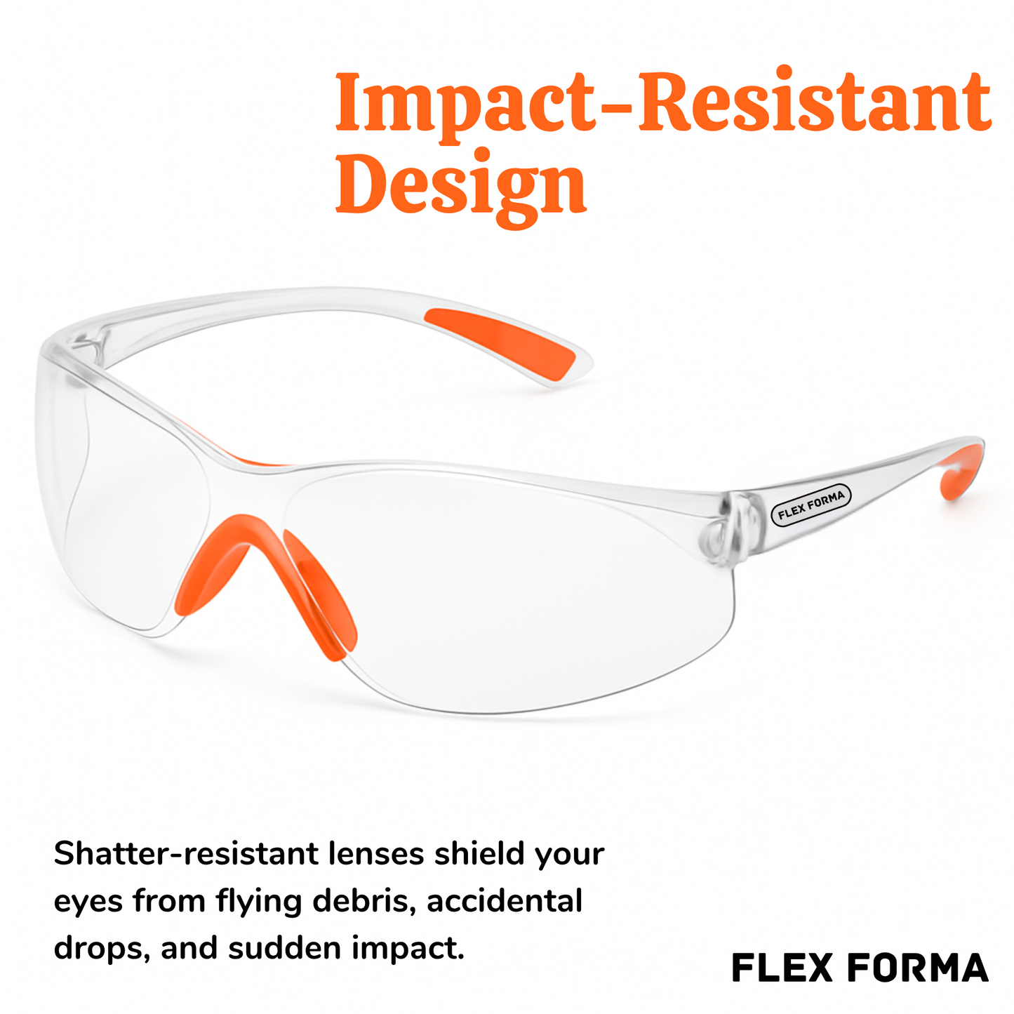 3 Pack Clear Safety Glasses – Anti-Fog, Anti-Scratch, Impact-Resistant Protective Eyewear