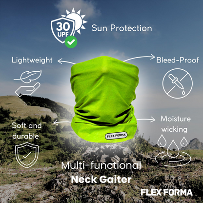 Vibrant Cooling Neck Gaiter (Light Green)