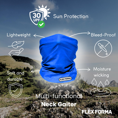 Plain Color Cooling Neck Gaiter (Navy Blue)