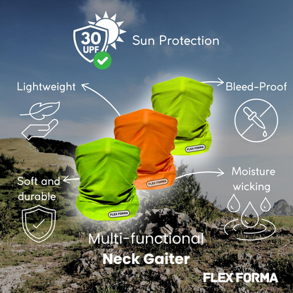 3Pack Multipurpose Neck Gaiters (Solid Colors)