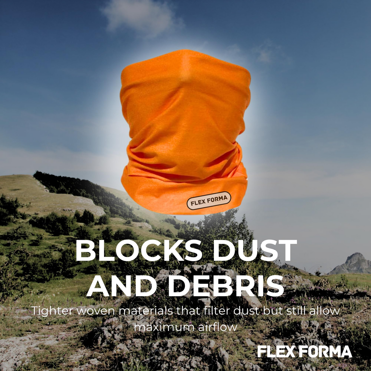 Vibrant Cooling Neck Gaiter (Orange)