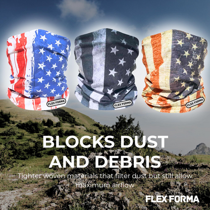 3Pack Multipurpose Neck Gaiters (Patriotic)