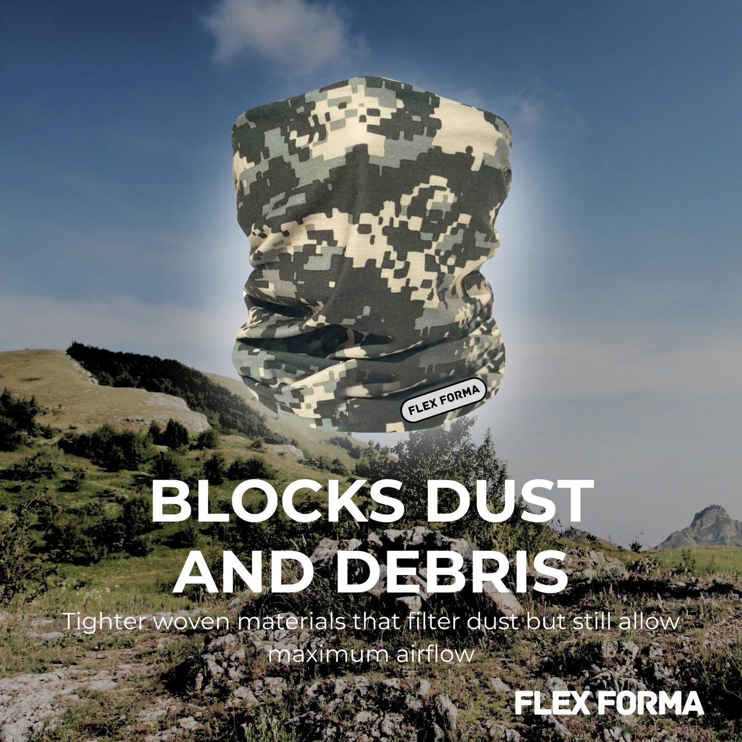 Camo Cooling Neck Gaiter (Green)
