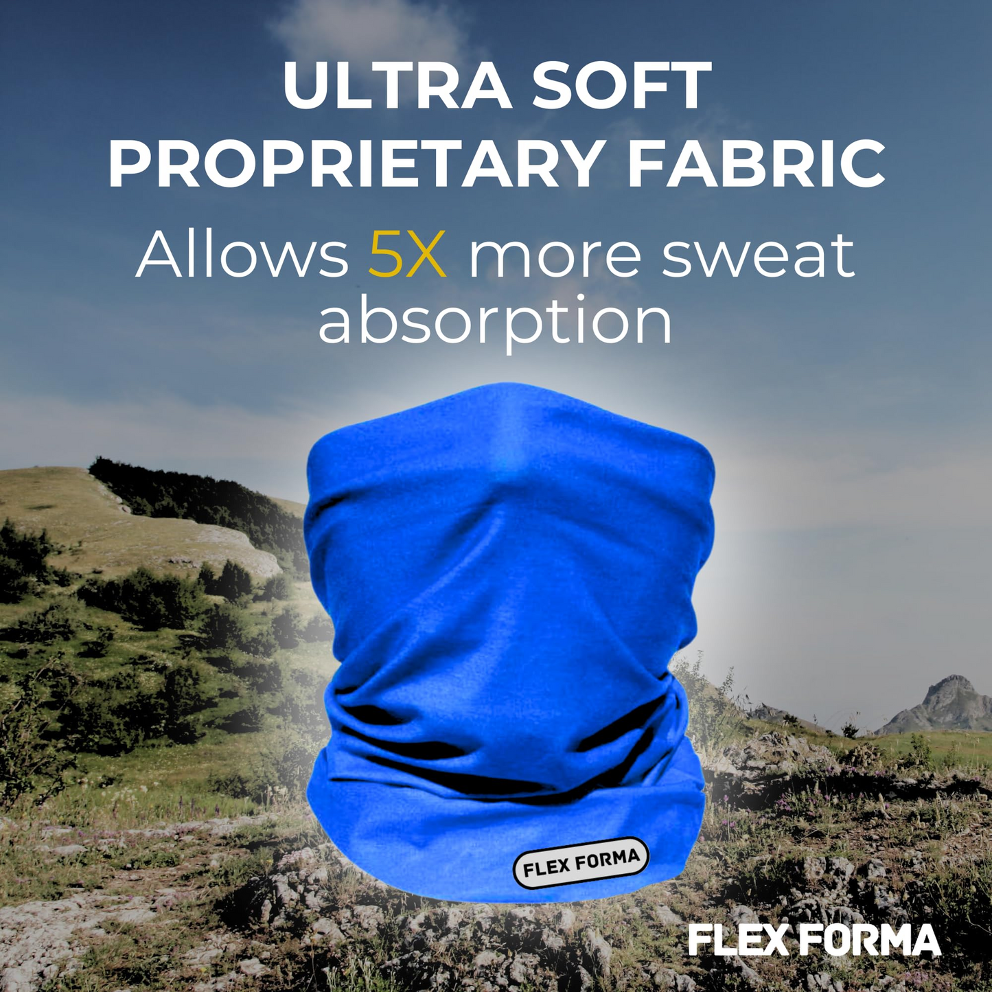 Plain Color Cooling Neck Gaiter (Navy Blue)