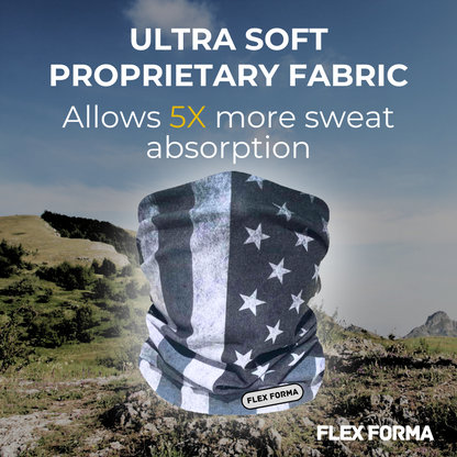 Patriotic Cooling Neck Gaiter (Gray)