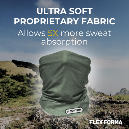 Plain Color Cooling Neck Gaiter (Dark Green)