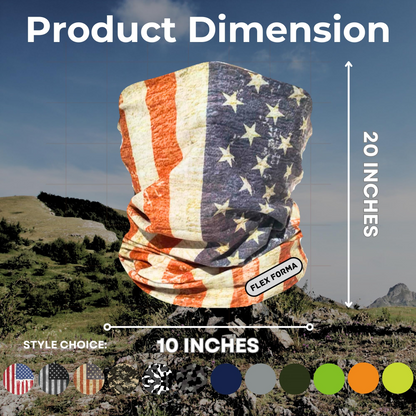 Patriotic Cooling Neck Gaiter (Rustic Red)