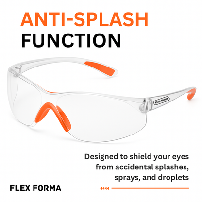 3 Pack Clear Safety Glasses – Anti-Fog, Anti-Scratch, Impact-Resistant Protective Eyewear