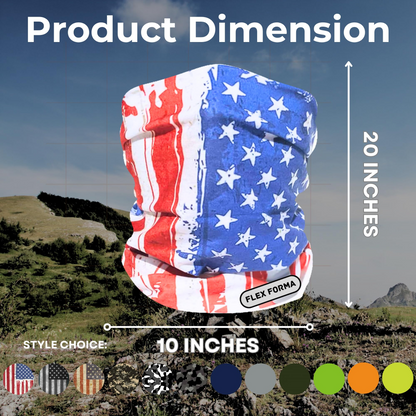 Patriotic Cooling Neck Gaiter (Red)