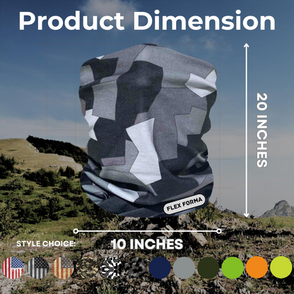 Camo Cooling Neck Gaiter (Dark Gray)