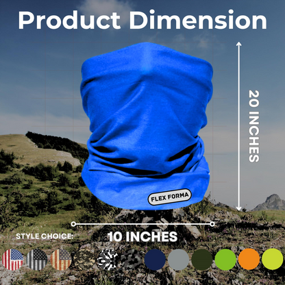 Plain Color Cooling Neck Gaiter (Navy Blue)
