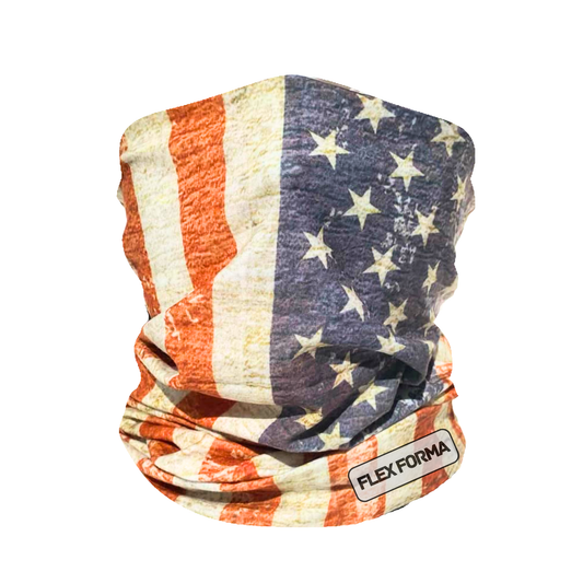 Patriotic Cooling Neck Gaiter (Rustic Red)